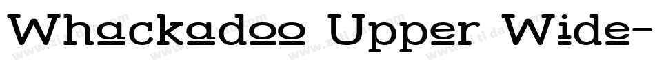 Whackadoo Upper Wide字体转换